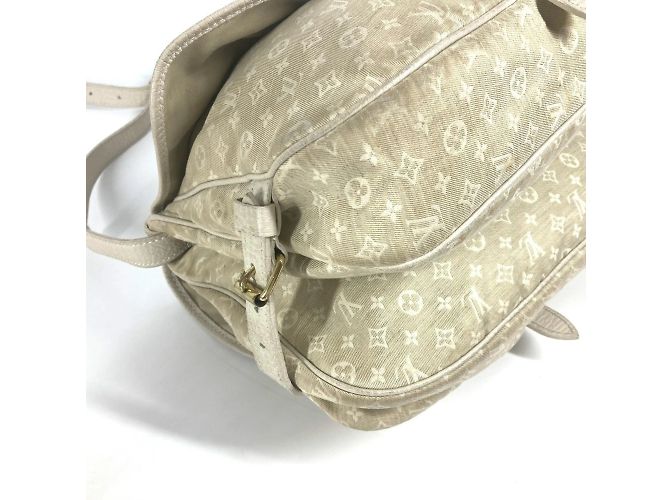 Borsa a Spalla Mini Lin Monogram Louis Vuitton Beige - vista 9