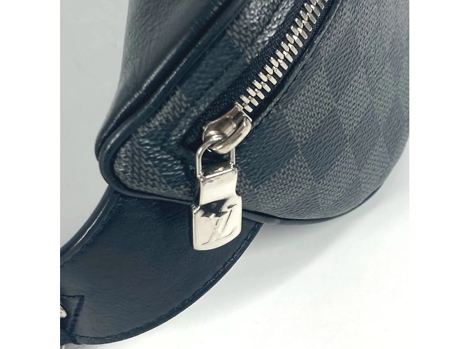 Borsa a Spalla Damier Graphite Louis Vuitton Nero - vista 9