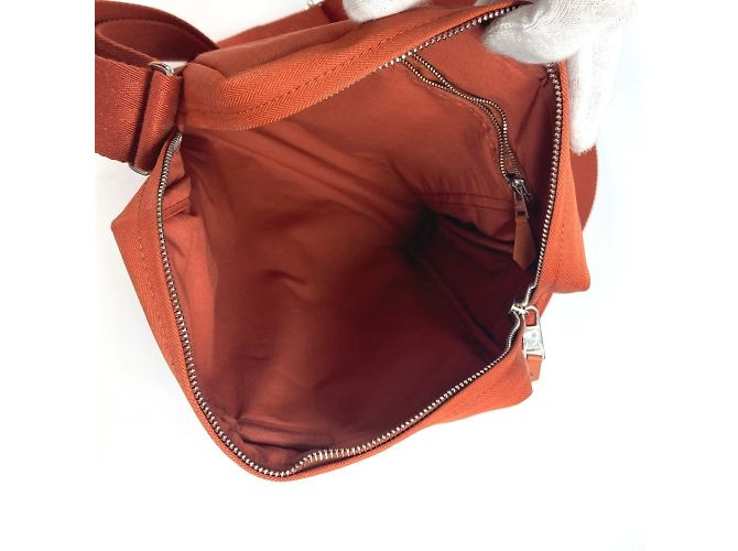 Borsa a Spalla Pochette Acapulco di Hermès Arancione - vista 9