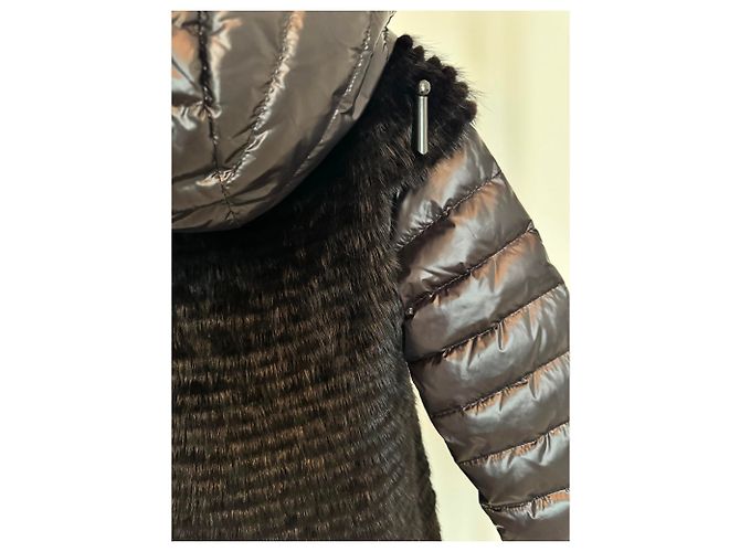 Autre Marque Abrigo Elodie Pellessimo Paris de visón negro - vista 7
