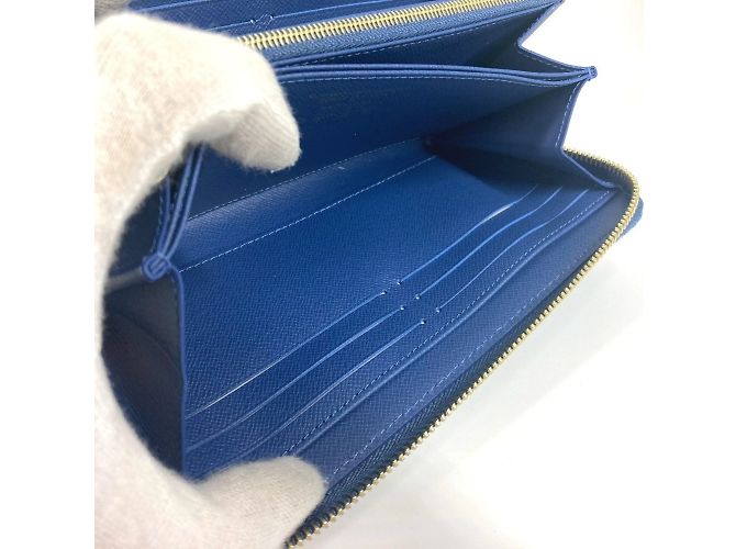 Cartera larga de denim Monogram Louis Vuitton Azul - vista 10