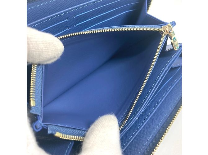 Cartera larga de denim Monogram Louis Vuitton Azul - vista 11