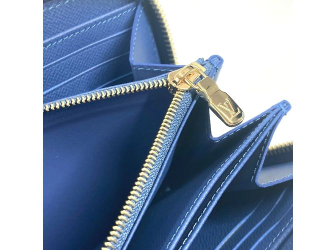 Cartera larga de denim Monogram Louis Vuitton Azul - vista 12