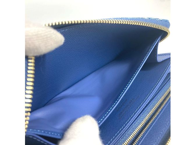 Cartera larga de denim Monogram Louis Vuitton Azul - vista 13