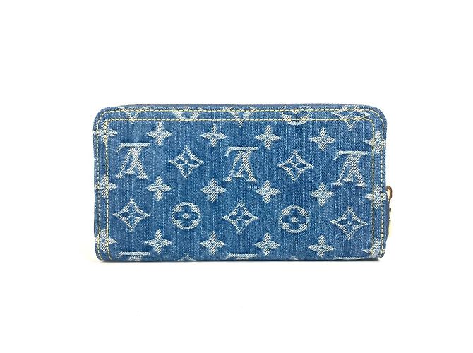 Cartera larga de denim Monogram Louis Vuitton Azul - vista 15