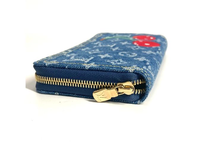 Cartera larga de denim Monogram Louis Vuitton Azul - vista 16