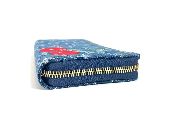 Cartera larga de denim Monogram Louis Vuitton Azul - vista 2