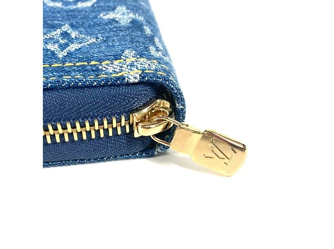 Cartera larga de denim Monogram Louis Vuitton Azul - vista 5