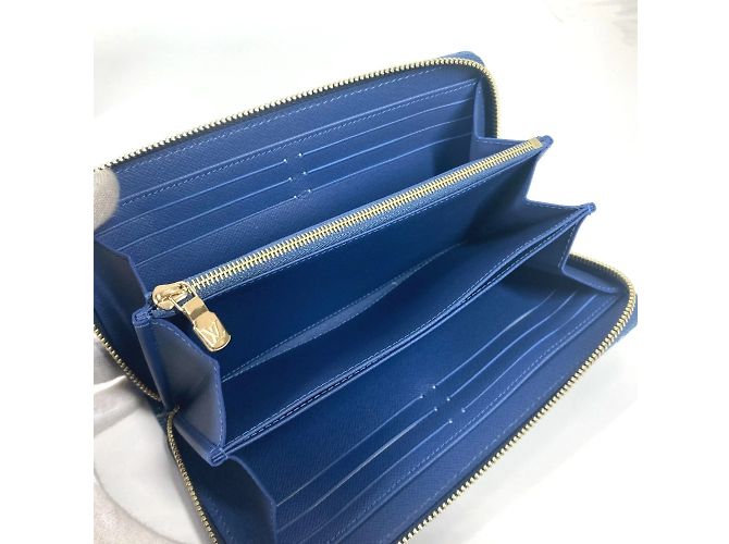 Cartera larga de denim Monogram Louis Vuitton Azul - vista 7
