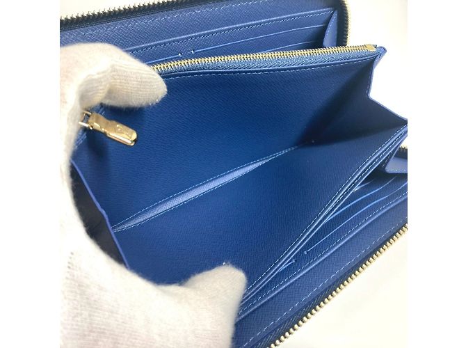 Cartera larga de denim Monogram Louis Vuitton Azul - vista 9