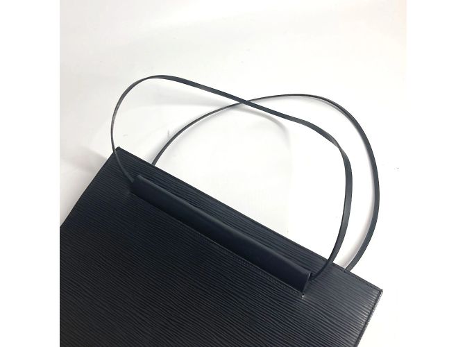 Borsa Tote Epi Saint-Tropez di Louis Vuitton Nero - vista 9