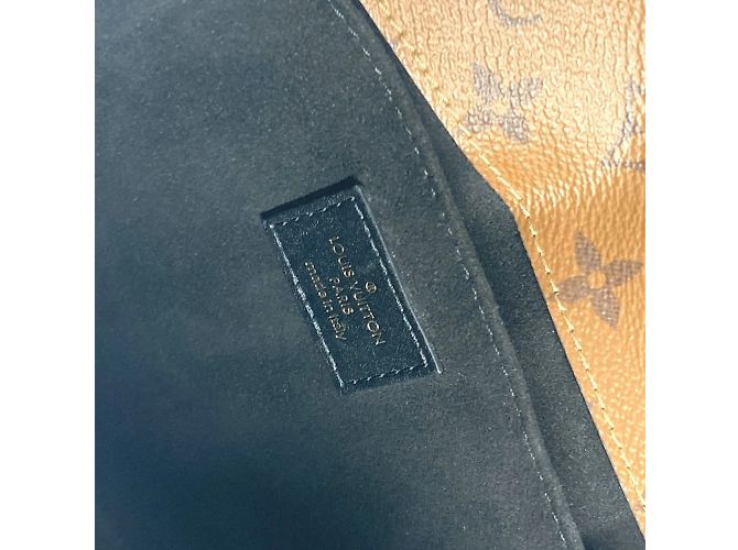 Mini Tasche Pochette Metis Monogram Reverse Louis Vuitton Braun Schwarz - Ansicht 13