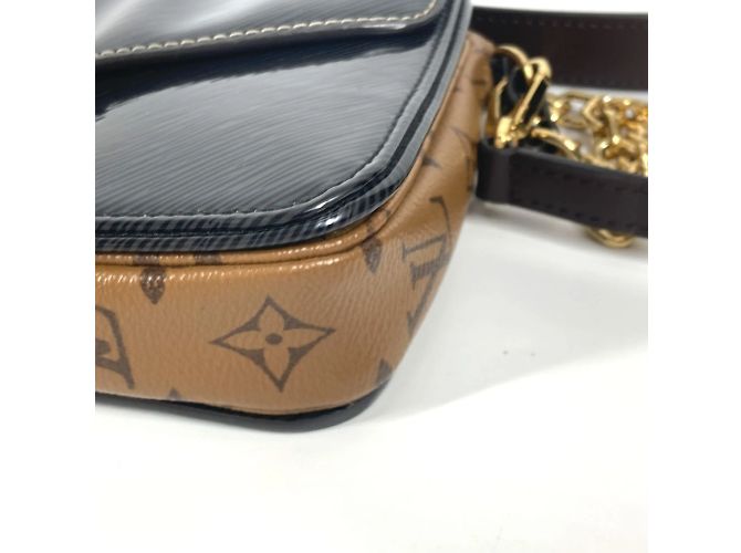 Mini Tasche Pochette Metis Monogram Reverse Louis Vuitton Braun Schwarz - Ansicht 4