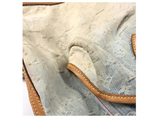 Louis Vuitton Monogram Denim Gradient Sunburst PM Tasche Pink Blau - Ansicht 14