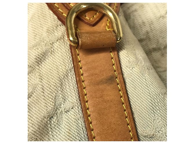 Louis Vuitton Monogram Denim Gradient Sunburst PM Tasche Pink Blau - Ansicht 17