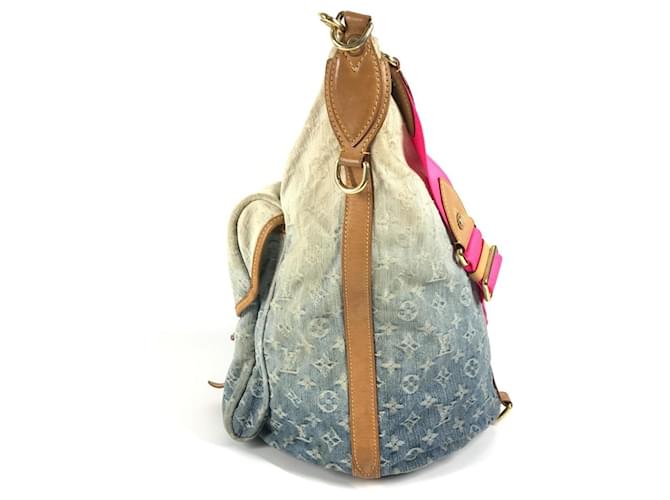 Louis Vuitton Monogram Denim Gradient Sunburst PM Tasche Pink Blau - Ansicht 3