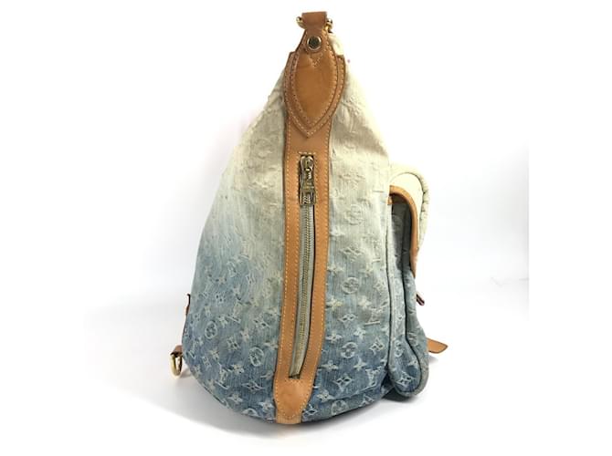 Louis Vuitton Monogram Denim Gradient Sunburst PM Tasche Pink Blau - Ansicht 4