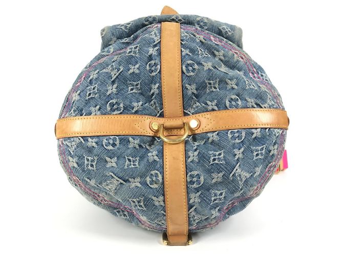 Louis Vuitton Monogram Denim Gradient Sunburst PM Tasche Pink Blau - Ansicht 5