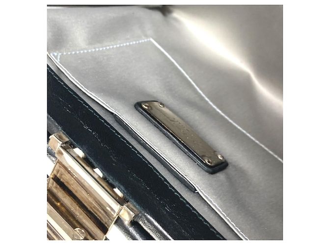 Salvatore Ferragamo Gancini Clutch Bag Black - view 15