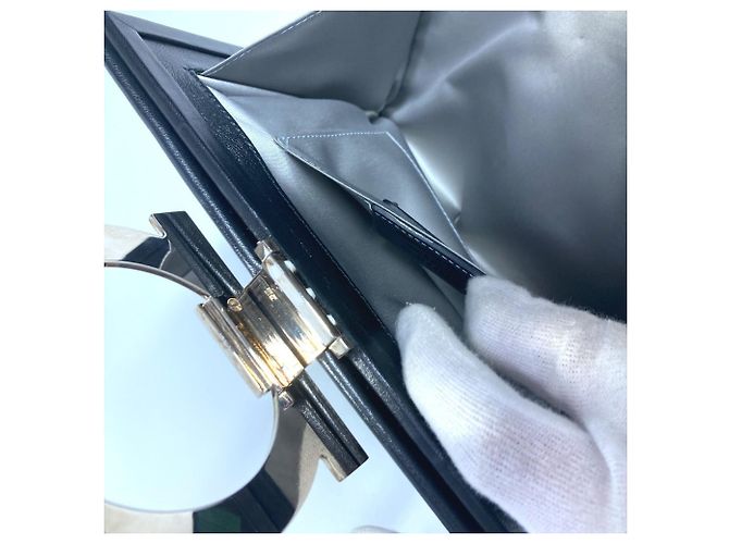 Salvatore Ferragamo Gancini Clutch Bag Black - view 16