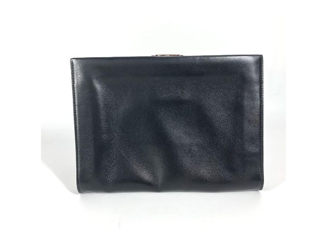 Salvatore Ferragamo Gancini Clutch Bag Black - view 2