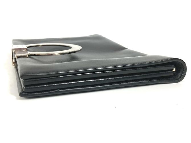 Salvatore Ferragamo Gancini Clutch Bag Black - view 5