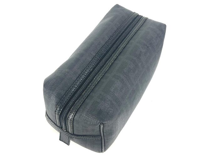 Fendi Zucca Logo Pouch Black - view 6
