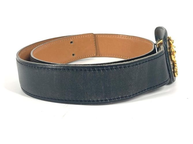 Hermès Vintage Schnallen Gürtel Schwarz - Ansicht 3