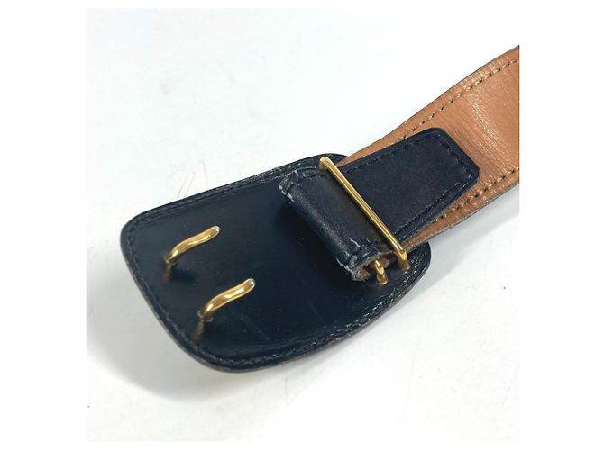 Hermès Vintage Schnallen Gürtel Schwarz - Ansicht 6