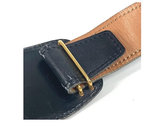 Hermès Vintage Schnallen Gürtel Schwarz - Ansicht 7