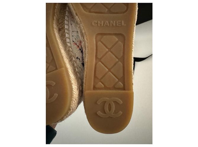 Chanel Espadrilles Weiß Stoff Größe 36 - Ansicht 5