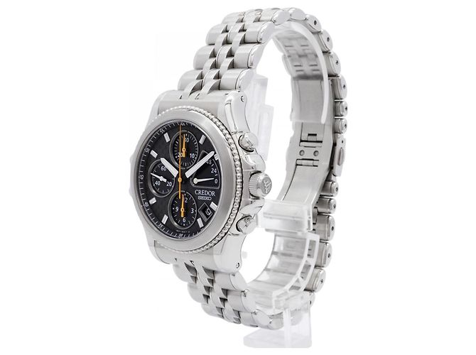 Seiko Credor 6S77-0A10 Black Dial Men's Watch - view 3