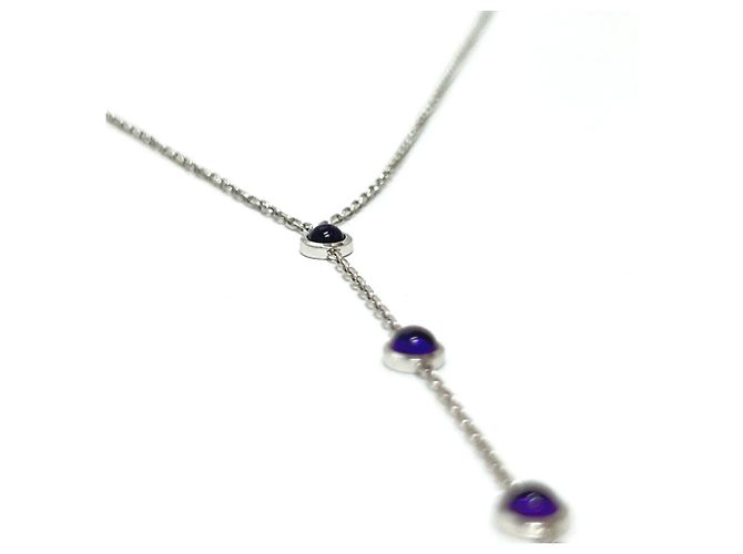 Collana Accessorio in Ametista GUCCI K18WG Argento - vista 3