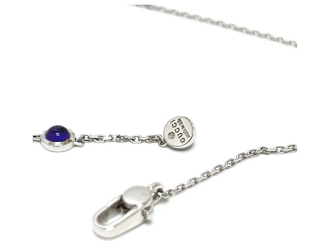 Collana Accessorio in Ametista GUCCI K18WG Argento - vista 5