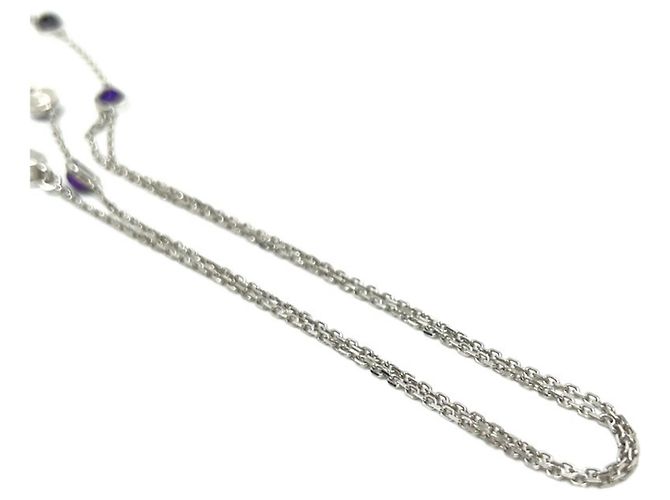 Collana Accessorio in Ametista GUCCI K18WG Argento - vista 6