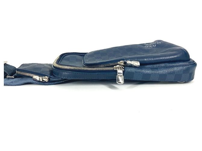 Borsa a tracolla Damier Squared Avenue di Louis Vuitton Blu navy - vista 11