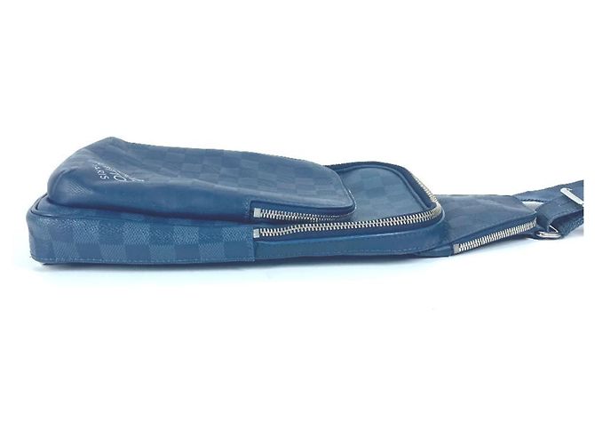 Borsa a tracolla Damier Squared Avenue di Louis Vuitton Blu navy - vista 12