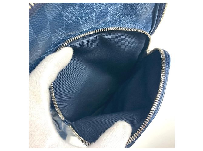 Borsa a tracolla Damier Squared Avenue di Louis Vuitton Blu navy - vista 13