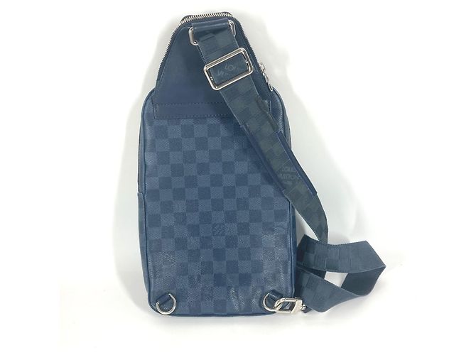 Borsa a tracolla Damier Squared Avenue di Louis Vuitton Blu navy - vista 16