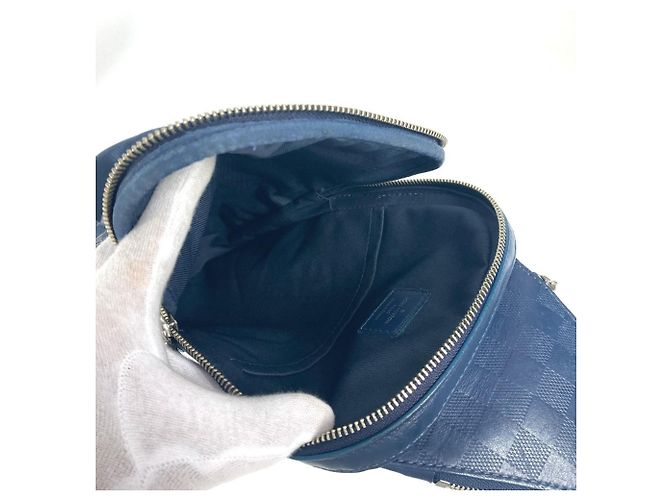 Borsa a tracolla Damier Squared Avenue di Louis Vuitton Blu navy - vista 2