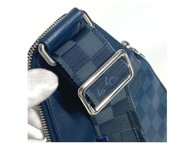 Borsa a tracolla Damier Squared Avenue di Louis Vuitton Blu navy - vista 3