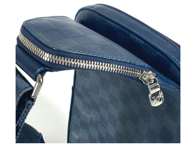 Borsa a tracolla Damier Squared Avenue di Louis Vuitton Blu navy - vista 4