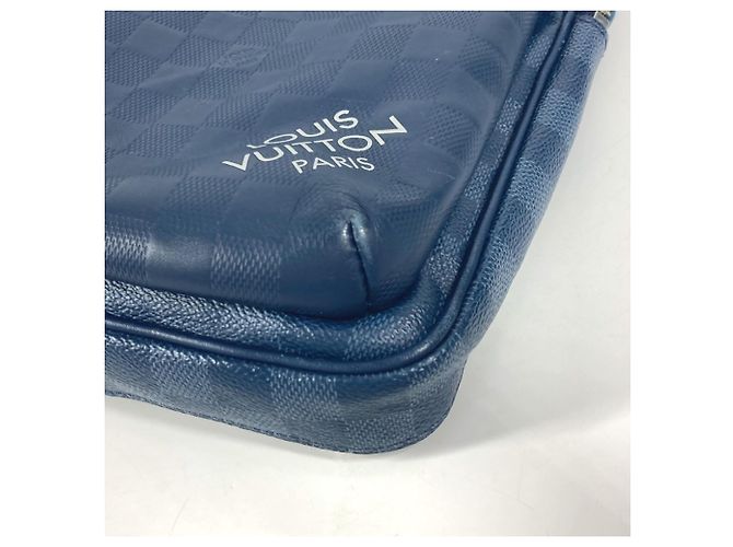Borsa a tracolla Damier Squared Avenue di Louis Vuitton Blu navy - vista 7