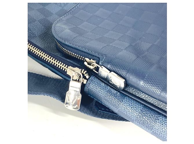 Borsa a tracolla Damier Squared Avenue di Louis Vuitton Blu navy - vista 8
