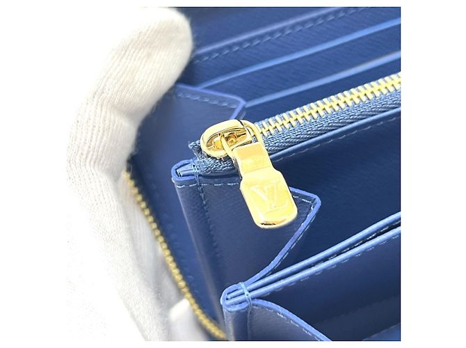 Cartera Zippy de denim Monogram Louis Vuitton Azul - vista 11