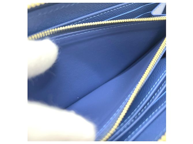 Cartera Zippy de denim Monogram Louis Vuitton Azul - vista 12