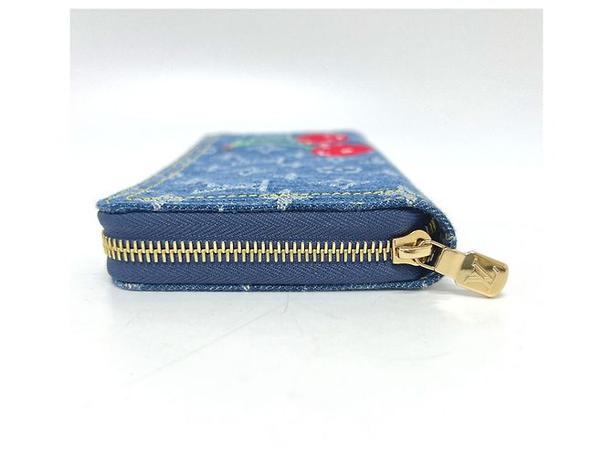 Cartera Zippy de denim Monogram Louis Vuitton Azul - vista 3