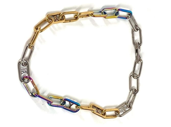 Collana Accessorio Catena Signature M80177 di Louis Vuitton Multicolore - vista 3