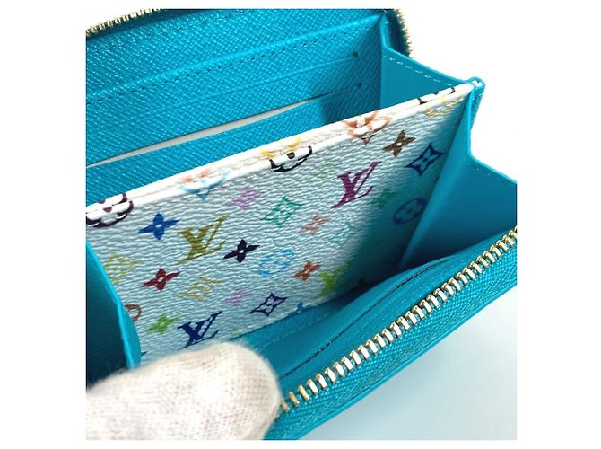 Monedero con cremallera Epi Louis Vuitton Azul - vista 12