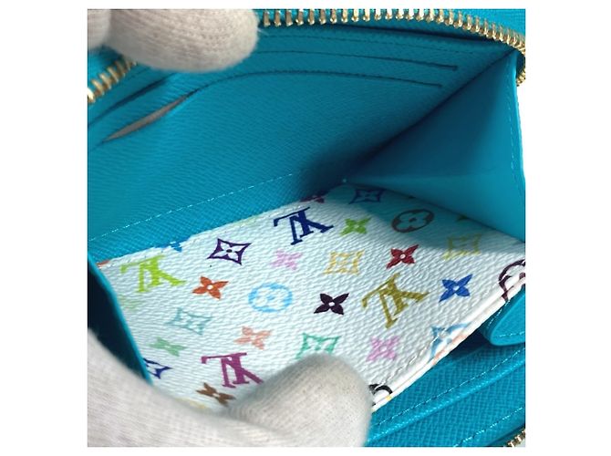 Monedero con cremallera Epi Louis Vuitton Azul - vista 15